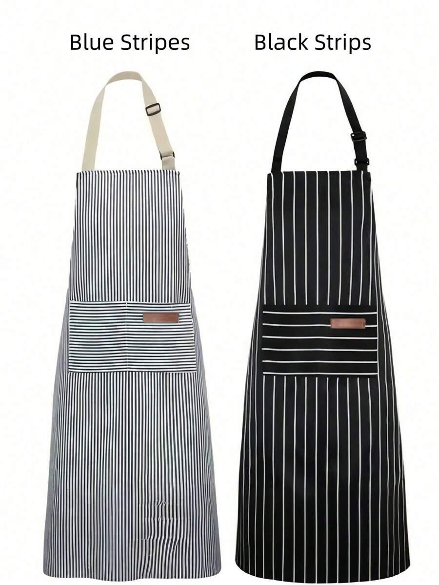 1 Stück verstellbare Schürze mit 2 Taschen, Kochschürze für Küche Restaurant für Frauen Männer