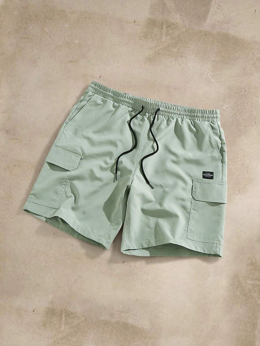 Manfinity VCAY Plus Size Men's Loose Casual Woven Summer Shorts, School