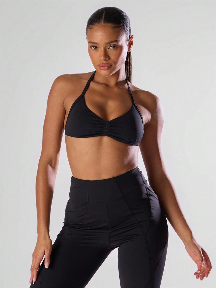 Musera Sport Fitted Sports Bra Open Back Top Active Comfy Workout Gym Running Run Club, Padel, Tennis, Pickleball