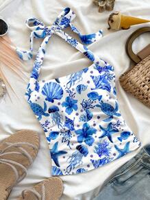 Blue and White