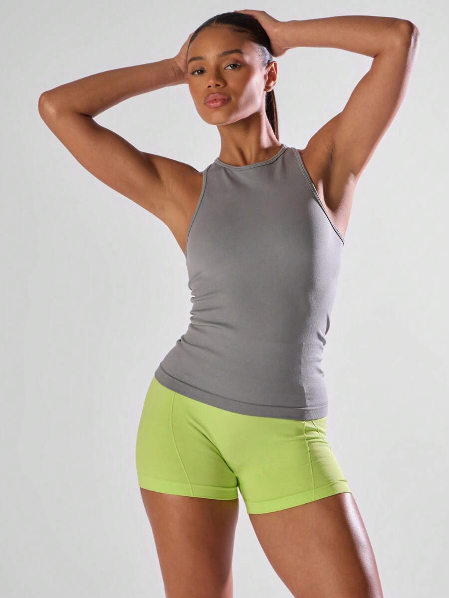 Musera Sport Long Line Seamless Racer Back Tank Top Active Comfy Workout Gym Running Run Club ,Padel, Tennis, Pickleball