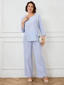 Azul y blanco