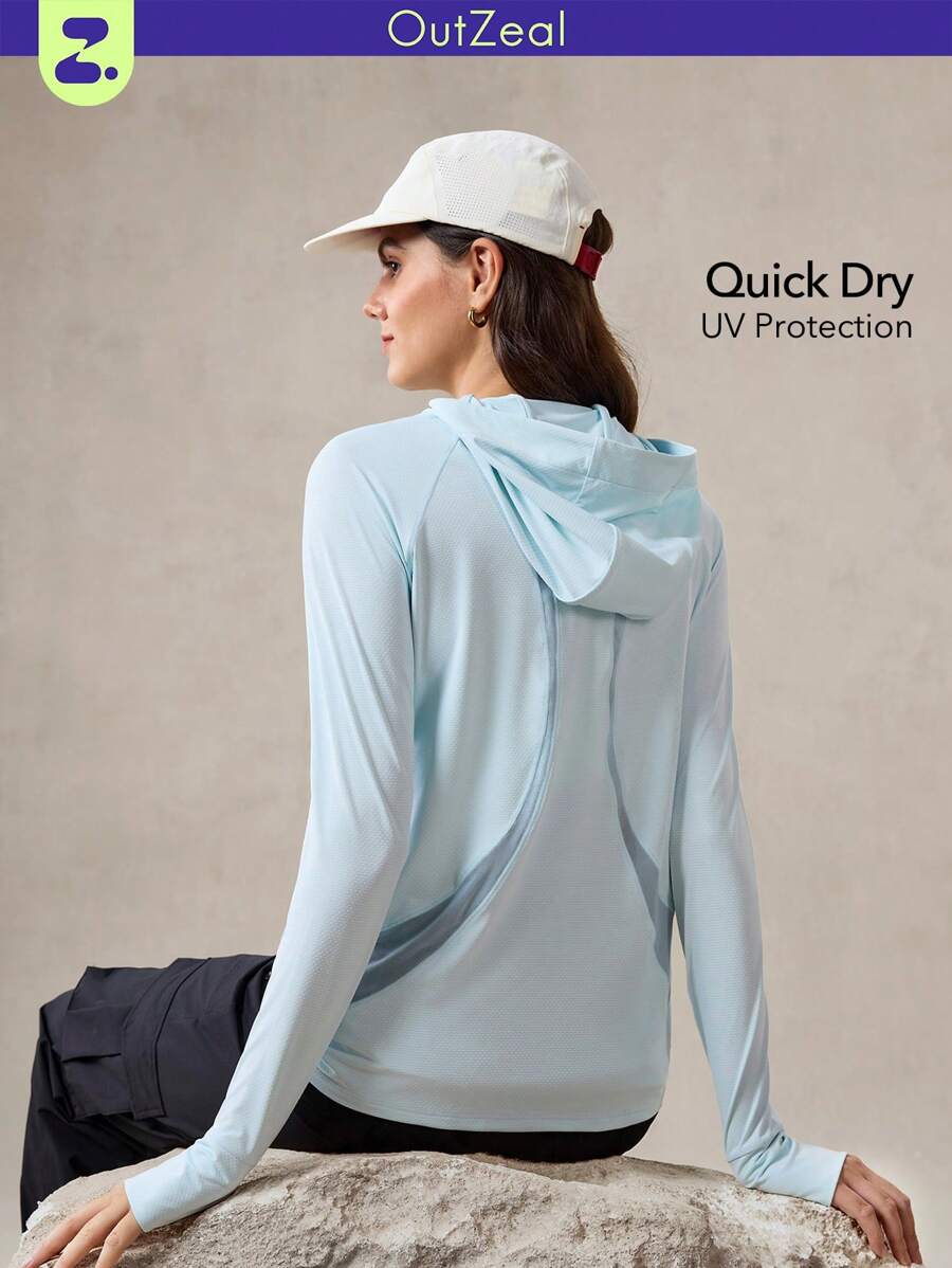 OutZeal UV Protection UPF50+ Packable Quick-Dry Breathable Mesh Sun-Proof Jacket Hiking Camping