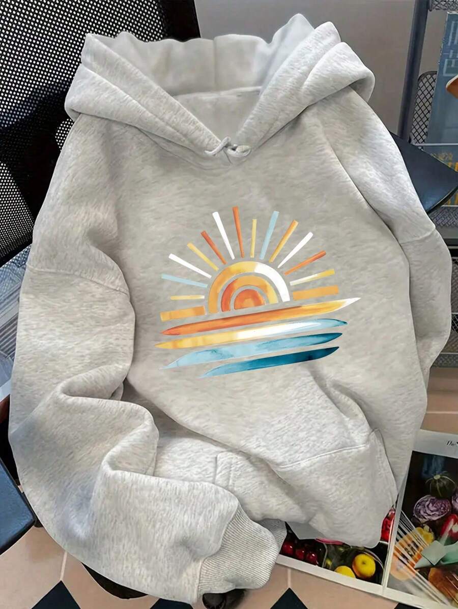 INAWLY Felpa con cappuccio casual da donna, a vestibilità ampia e spalle scoperte, adatta per uso quotidiano