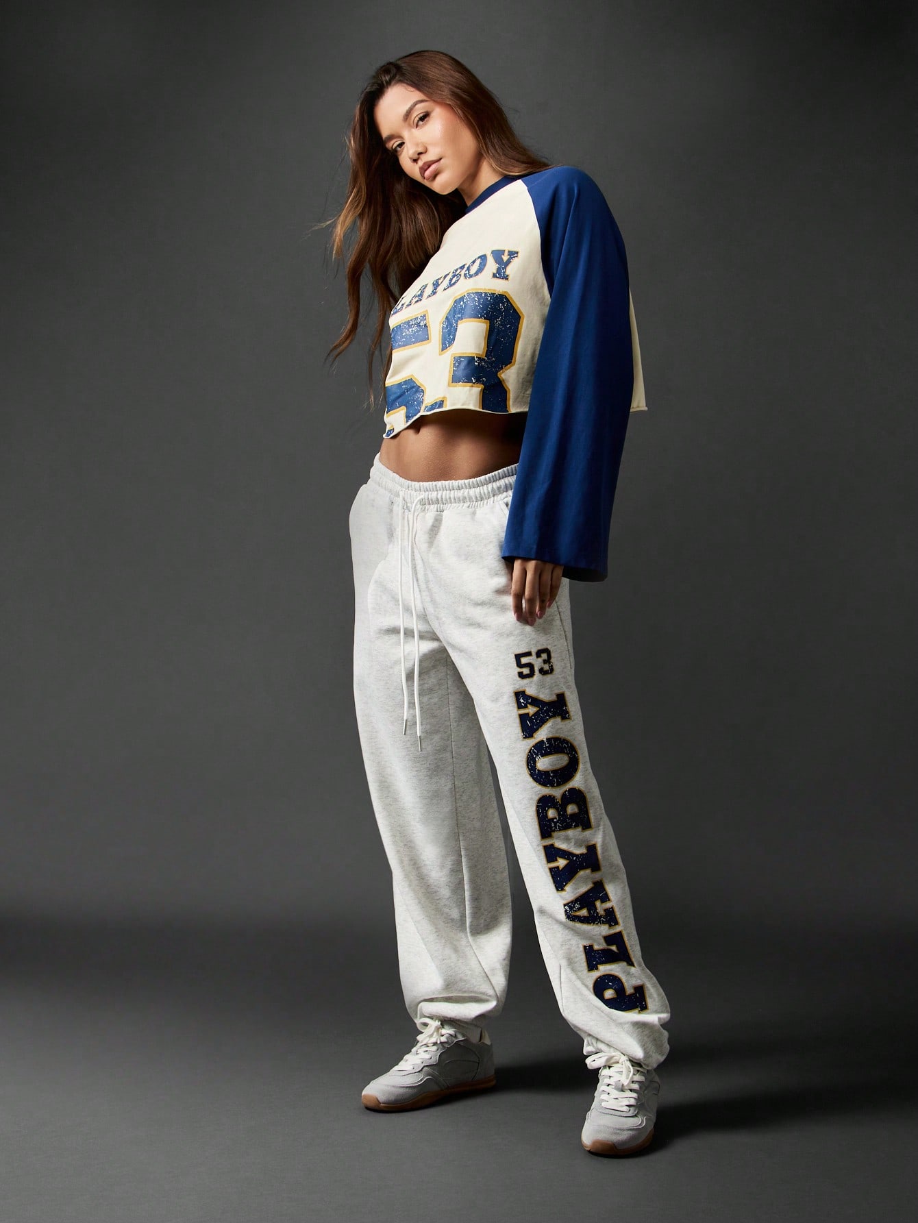 Missguided x Playboy Retro Collegiate Varsity Side Logo