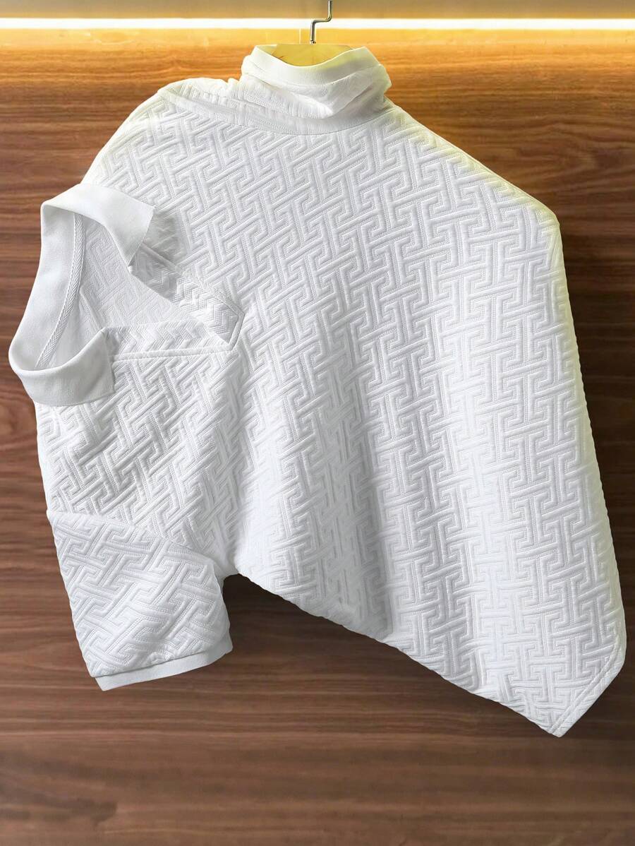 Manfinity Homme Camisa polo de manga corta casual para hombres, ideal para el verano