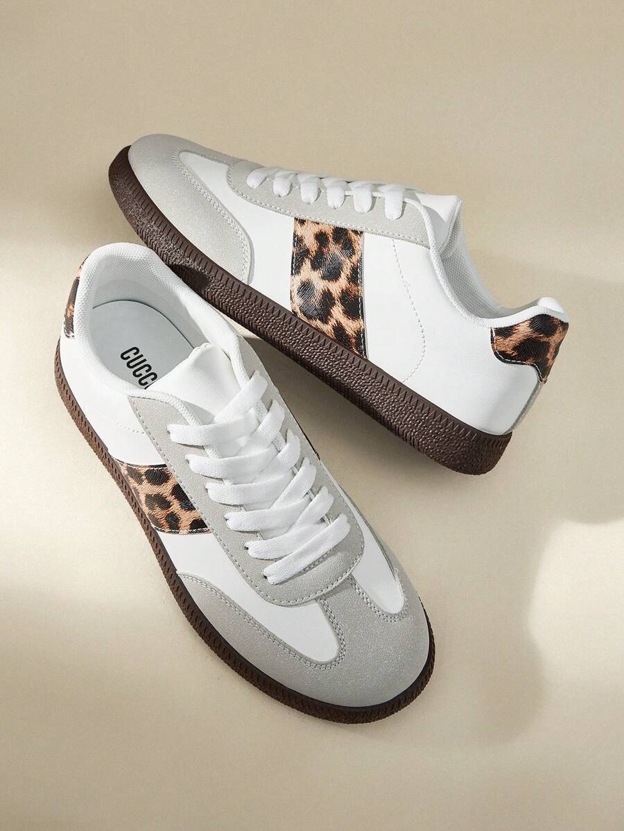 CUCCOO EASI 2025 Spring New Vintage Style Casual Flat Running Sneakers For Women