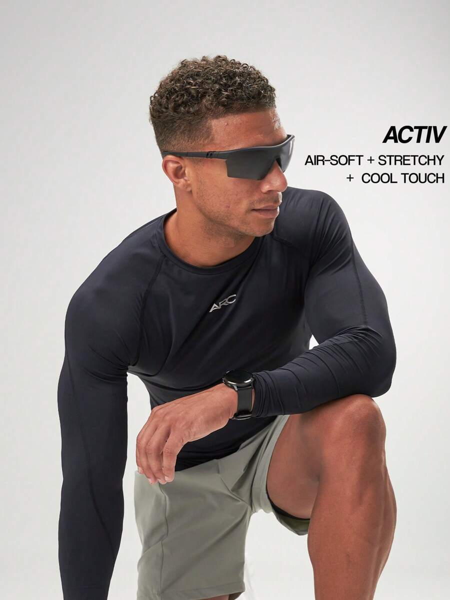 ARC Activewear Kompressionsshirt Leistungsfähige Oberteile Langarm für Gym Workout