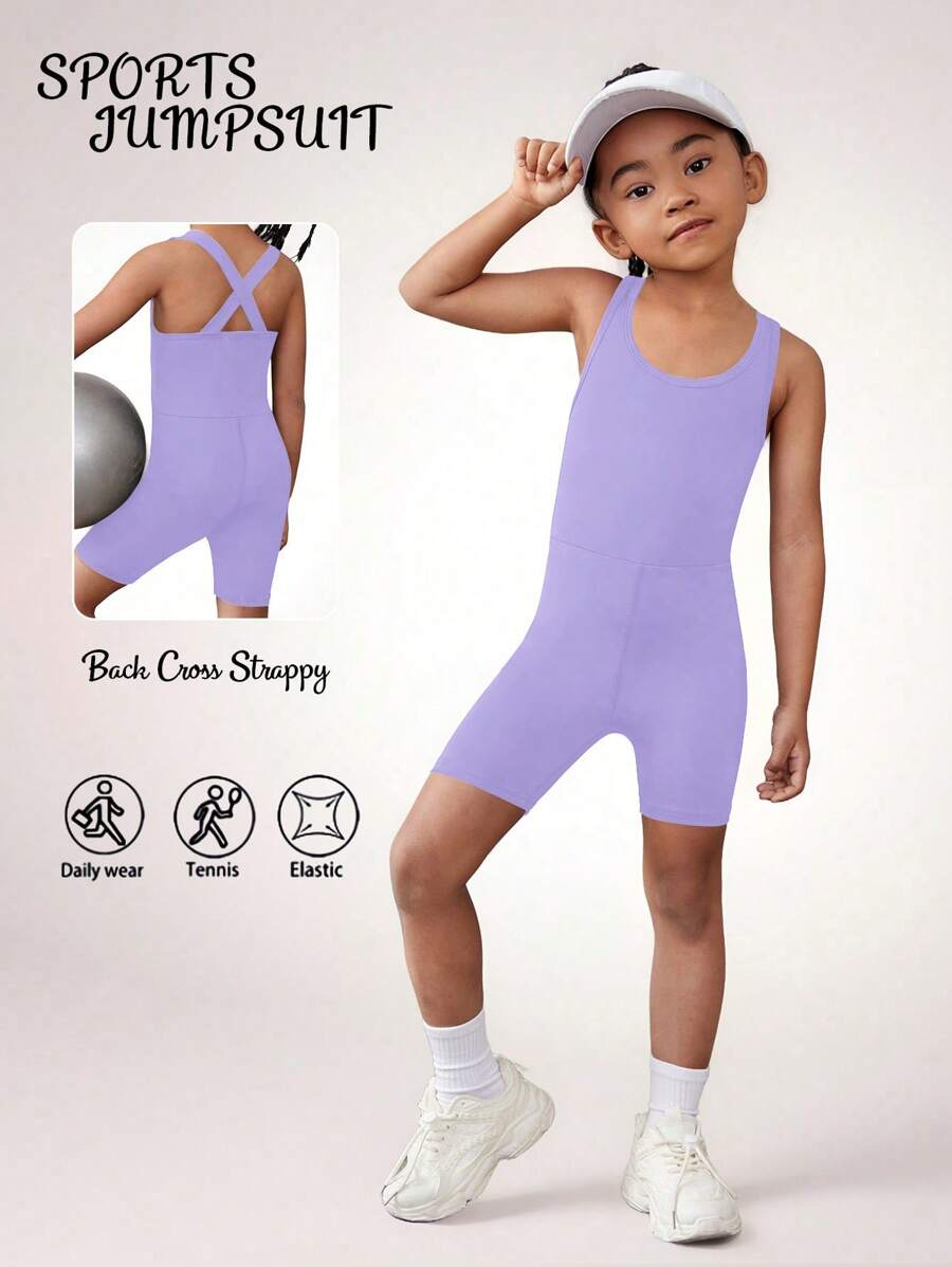 SHEIN Gilet tinta unita semplice, abbigliamento casual da ragazza per attività fisica