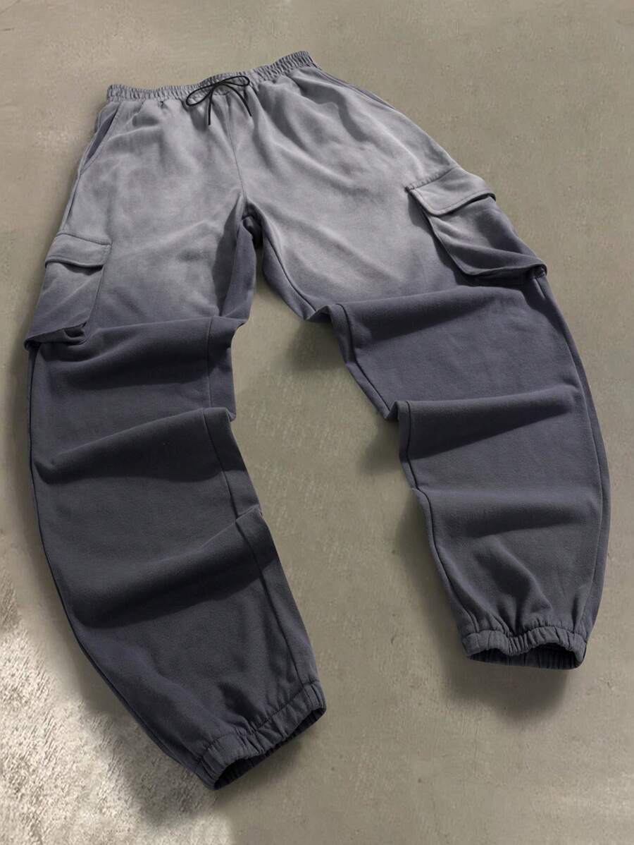 Manfinity ZONE917 Men's Washed Effect Ombre Cargo Pants