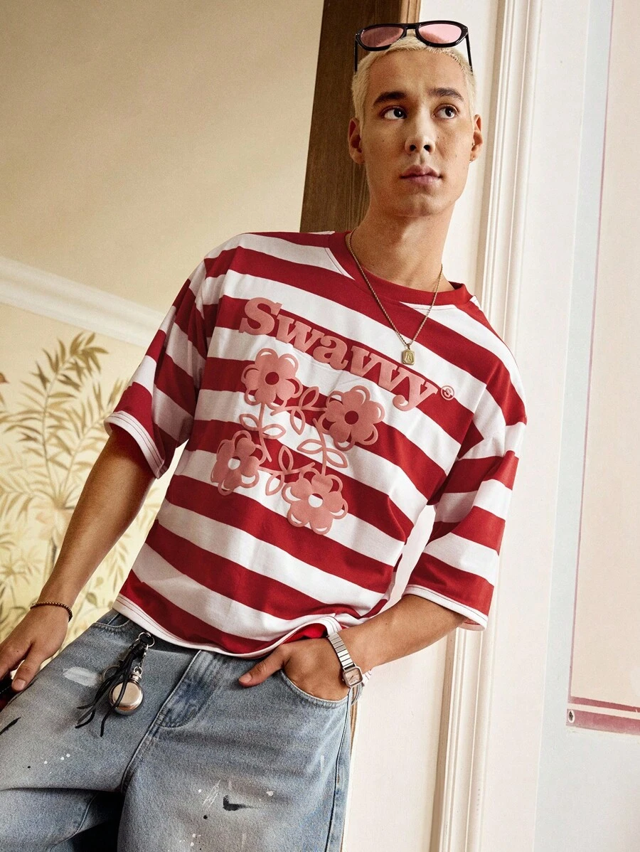 SWAVVY Camiseta de casa de manga corta de verano cómoda con cuello redondo y estampado gráfico blanco