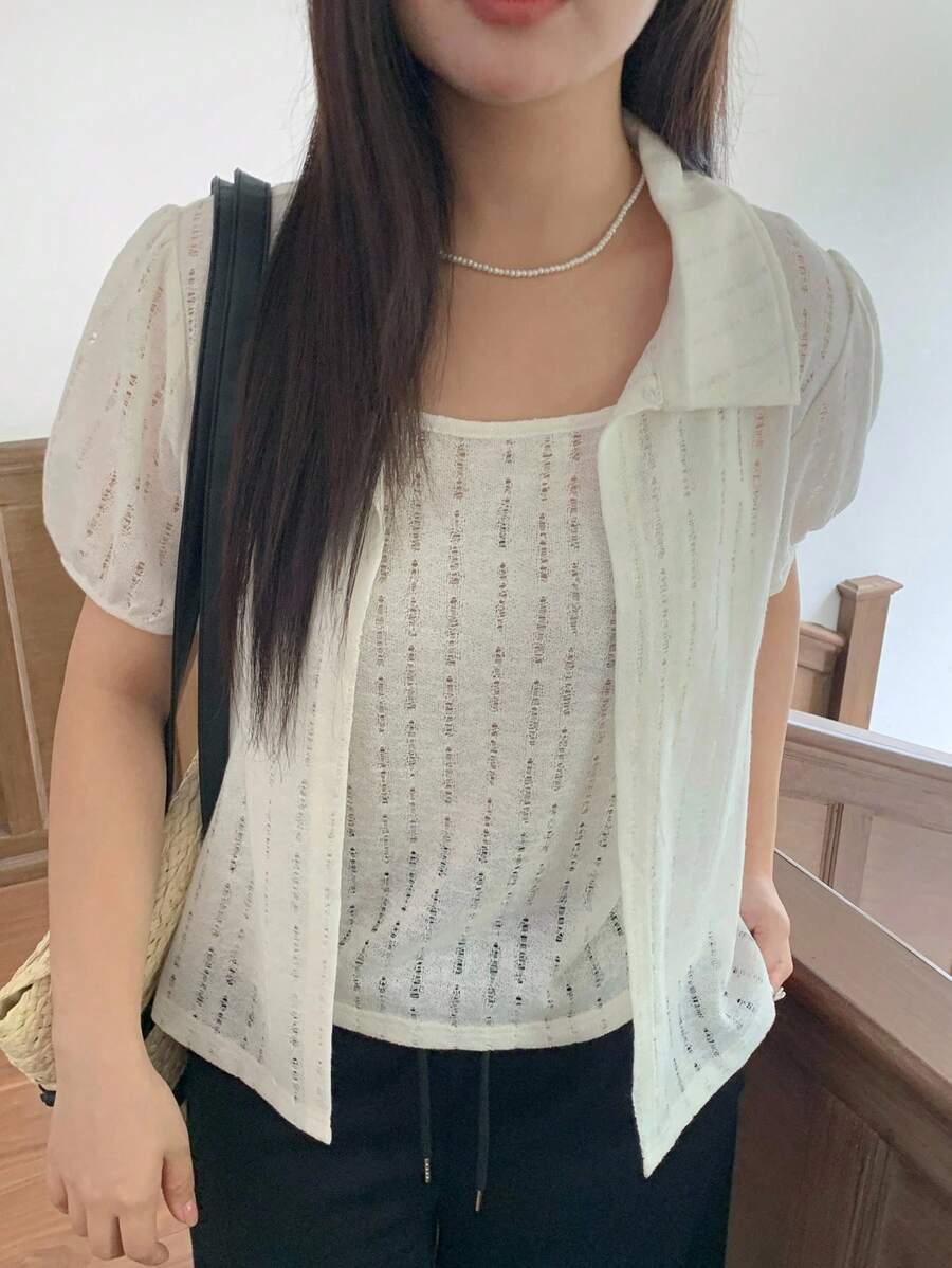 Dazy Plus Conjunto de 2 piezas de estilo coreano para mujer de tallas grandes, para el verano