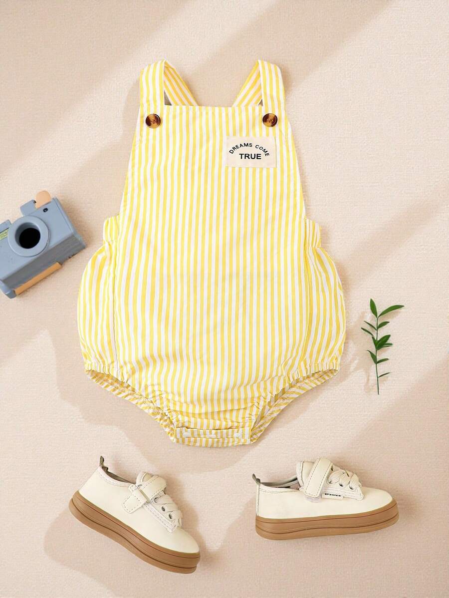 Souflis Souflis Bodys de niño bebé con diseño de letras y rayas