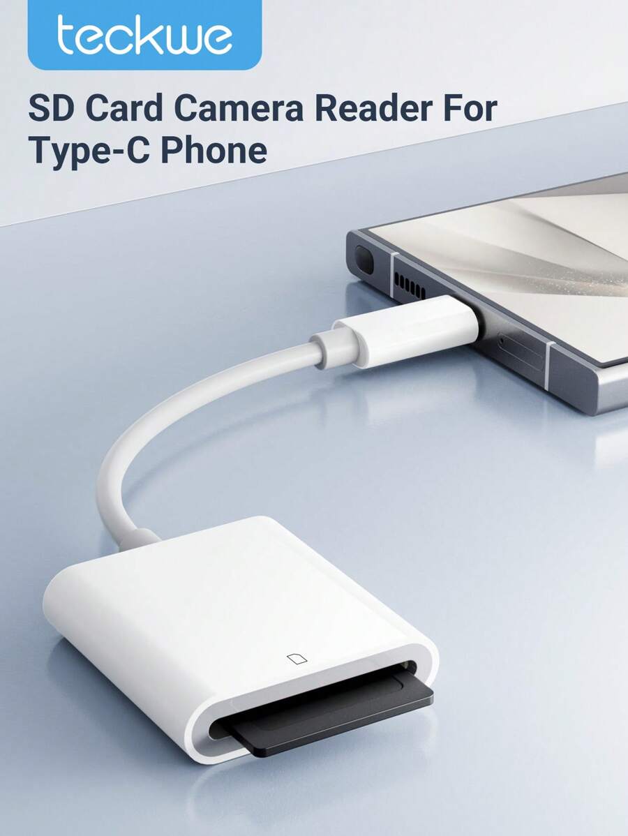 Teckwe SD Card Reader For IPhone/IPad, Memory Card Reader With USB Camera Adapter Plug And Play Trail No App Required Back To School Essentials