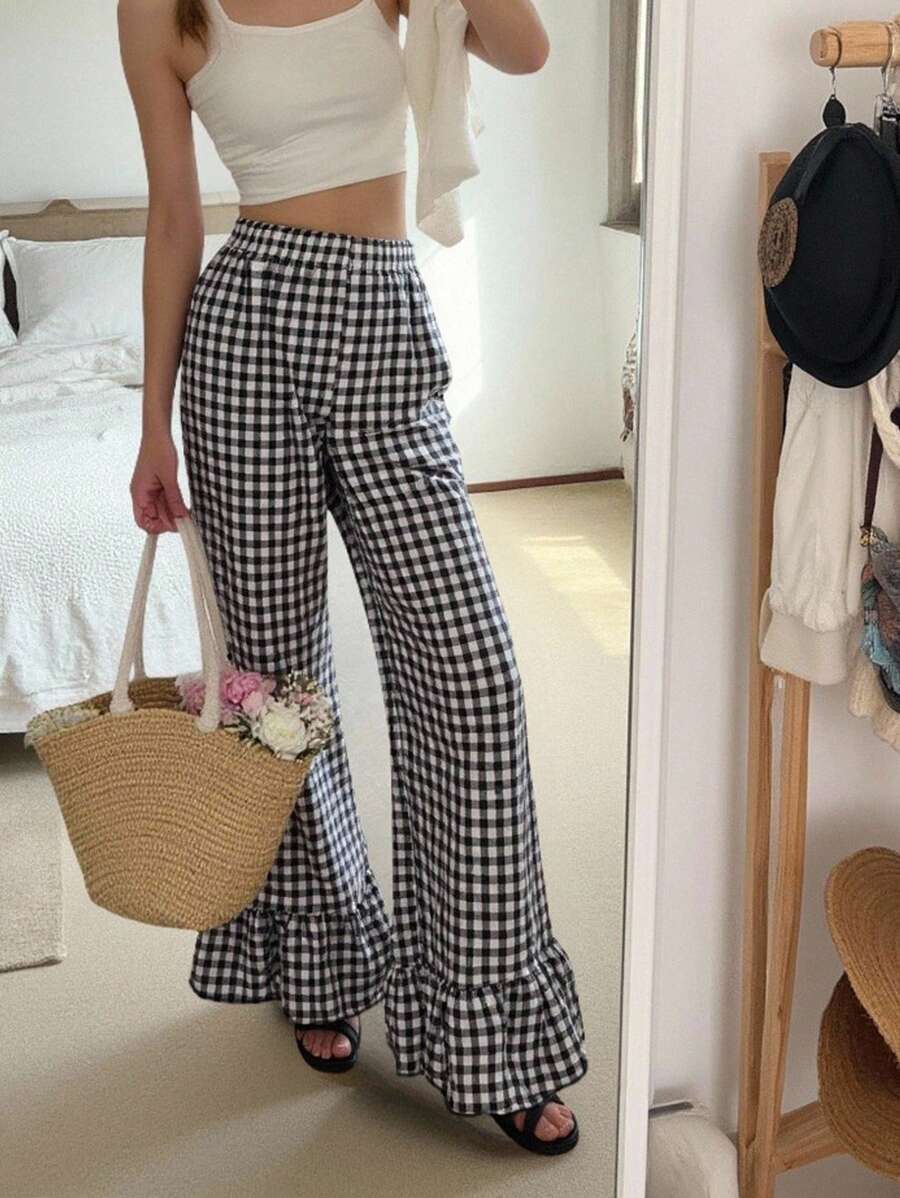 INAWLY Women's Minimalist & Fashionable Long Pants, Suitable For Summer