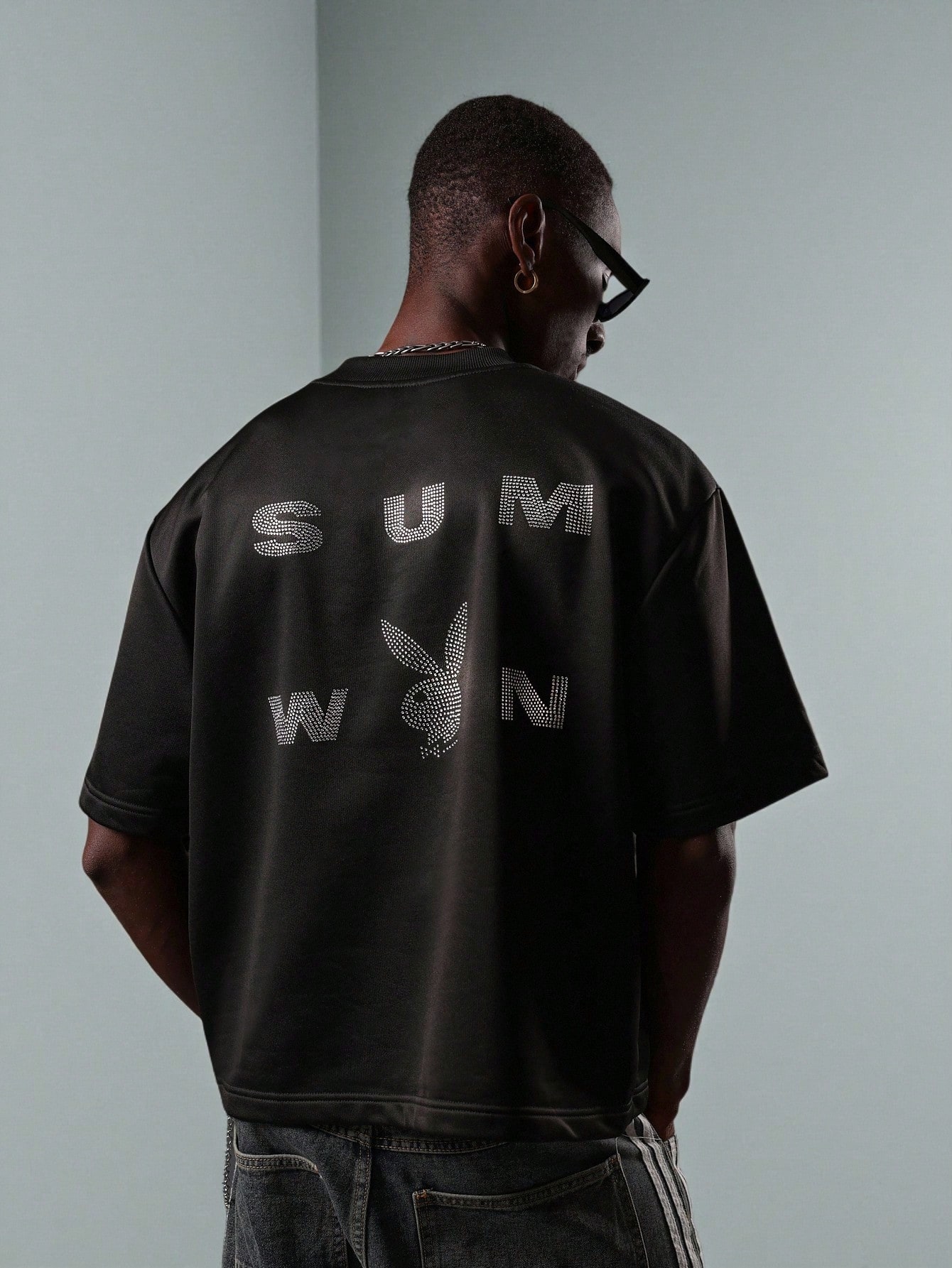 ✰over print✰【新品同様】✰patch shirts black WMNS) COMME des GARCONS PLAY Logo Long Sleeves Tee 'Black