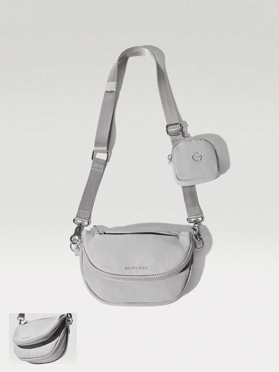 GLOWMODE 1.5L Easy Commute Water-Resistant Shoulder Strap Bag With Clippable Nano Pouch Daily Casual