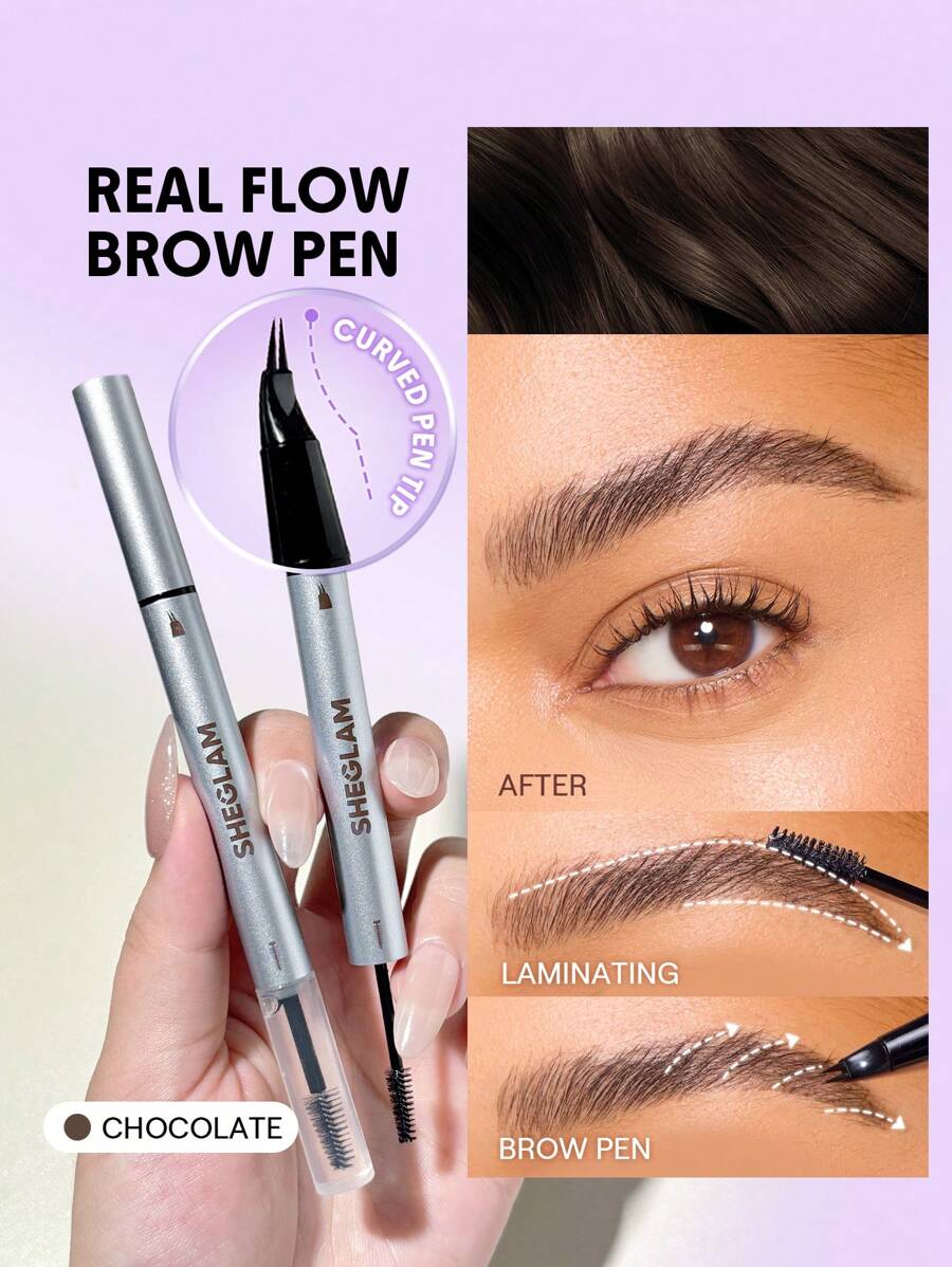 SHEGLAM Real Flow Lápiz laminador para cejas-Chocolate Graduación Cumpleaños Vacaciones Verano Otoño Y2k Elegante Moda Mujeres Niñas Marca Maquillaje Cosmético Belleza Fiesta Playa Viaje Camping Aire libre Escuela Campus Excursión Festivales Decoración Regalo Presente Rosa Chica Cosplay Mejor Color Encanto Vibra