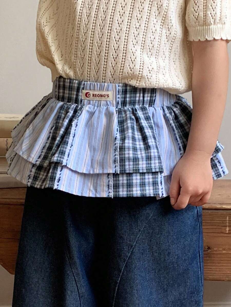 Dazy Kids Fustă în carouri pentru fete (mică)
