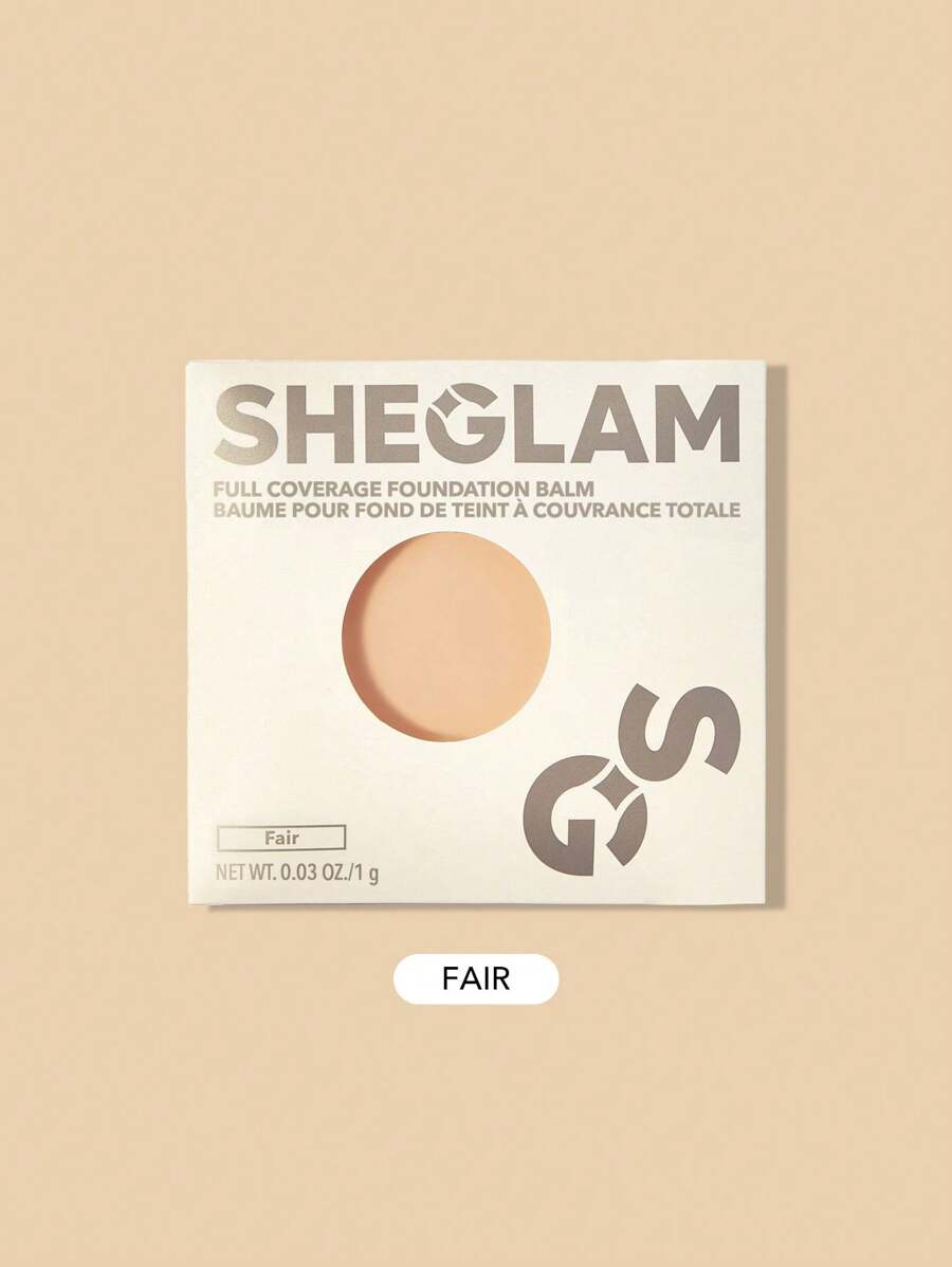 SHEGLAM Full Coverage Foundation Balm Sample-Fair Long Lasting Flawless Moisturizing Foundation Oil-Control Color Corrector Concealer Pore-Less Cover Blemish Non-Greasy Non-Caking Smoother-Looking Cream Foundation Christmas Winter Foundation Graduation Birthday Holiday Summer Fall Autumn Y2K Fancy Fashion Women Makeup Cosmetic Party Beach Travel Camping Outdoors School Campus Trip Festivals Decor Gift Present Rose Girl Cosplay Best Color Charm Vibe