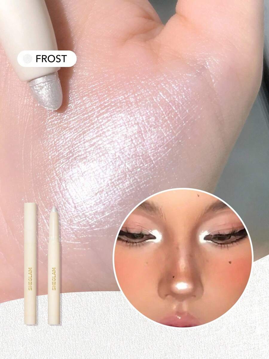 SHEGLAM Big N' Bright Eye Pencil-Frost Highlighter Pen Shimmer Multi-Utilizare Pigment Glow Machiaj Pentru Față Absolvire Zi De NașTere Vacanță Vară Toamnă Y2K Elegant Modă Femei Marcă Machiaj Cosmetice FrumusețE Petrecere Plajă CăLăTorie Camping ÎN Aer Liber ȘCoală Campus Excursie Festivaluri Decor Cadou Cadou Trandafir Fată Cosplay Cel Mai Bun Culoare Farmec Atmosferă