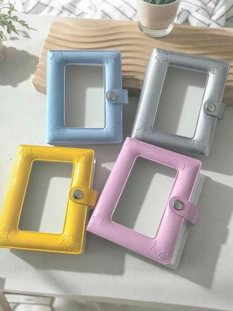 1 Stück Fotokarten-Sammelmappe, 3 Zoll Mini Fotokartenordner, Fotopapier-Aufbewahrung, Kartenaufbewahrung, Fotoalbum, 40 Fächer, Kpop Fotokarten-Ordner für Stern Sammlungsfotos (in verschiedenen Farben erhältlich)