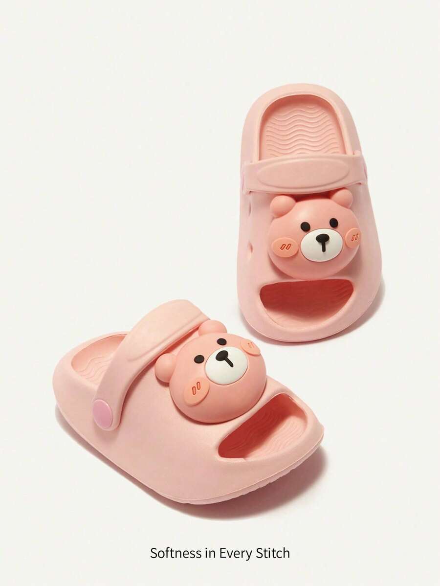 Cozy Pixies Cute Bear Pattern Soft & Comfortable Anti-slip Baby Sandals