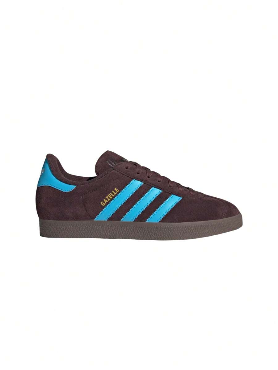 Adidas Women Gazelle Shoes JH5392 Brown Blue