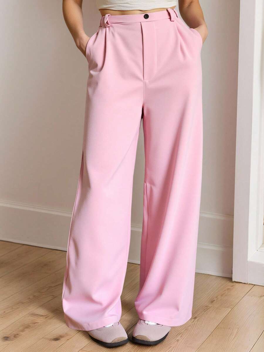 Loose Casual Daily Wear Trousers, Suitable For Commuting And Back To School For Teenage Girls