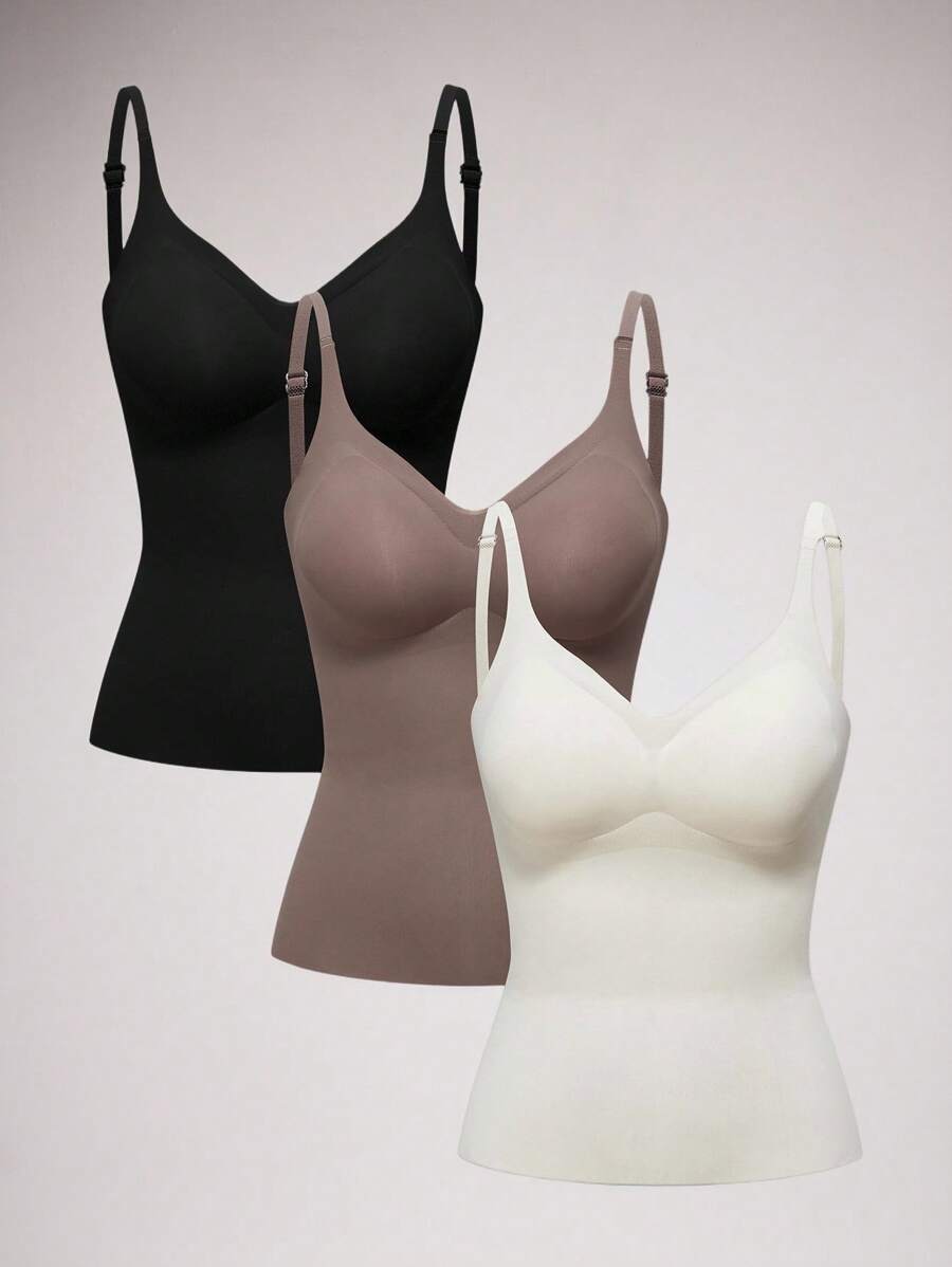 SuitURBody 3 pièces Camisole de femme avec soutien-gorge amovible rembourré