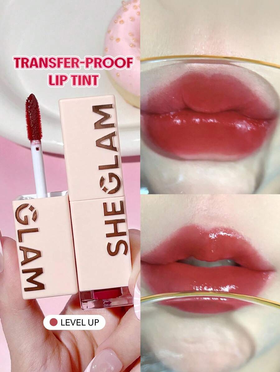 SHEGLAM Take A Hint Lip Tint-Level Up Color Changing Long Lasting Lip Gloss High Gloss Finish All Day Non-Sticky Moisturizing Lip Stain For Dry Lips Graduation Birthday Holiday Summer Fall Autumn Y2K Fancy Fashion Women Brand Makeup Cosmetic Beauty Party Beach Travel Camping Outdoors School Campus Trip Festivals Decor Gift Present Rose Girl Cosplay Best Color Charm Vibe