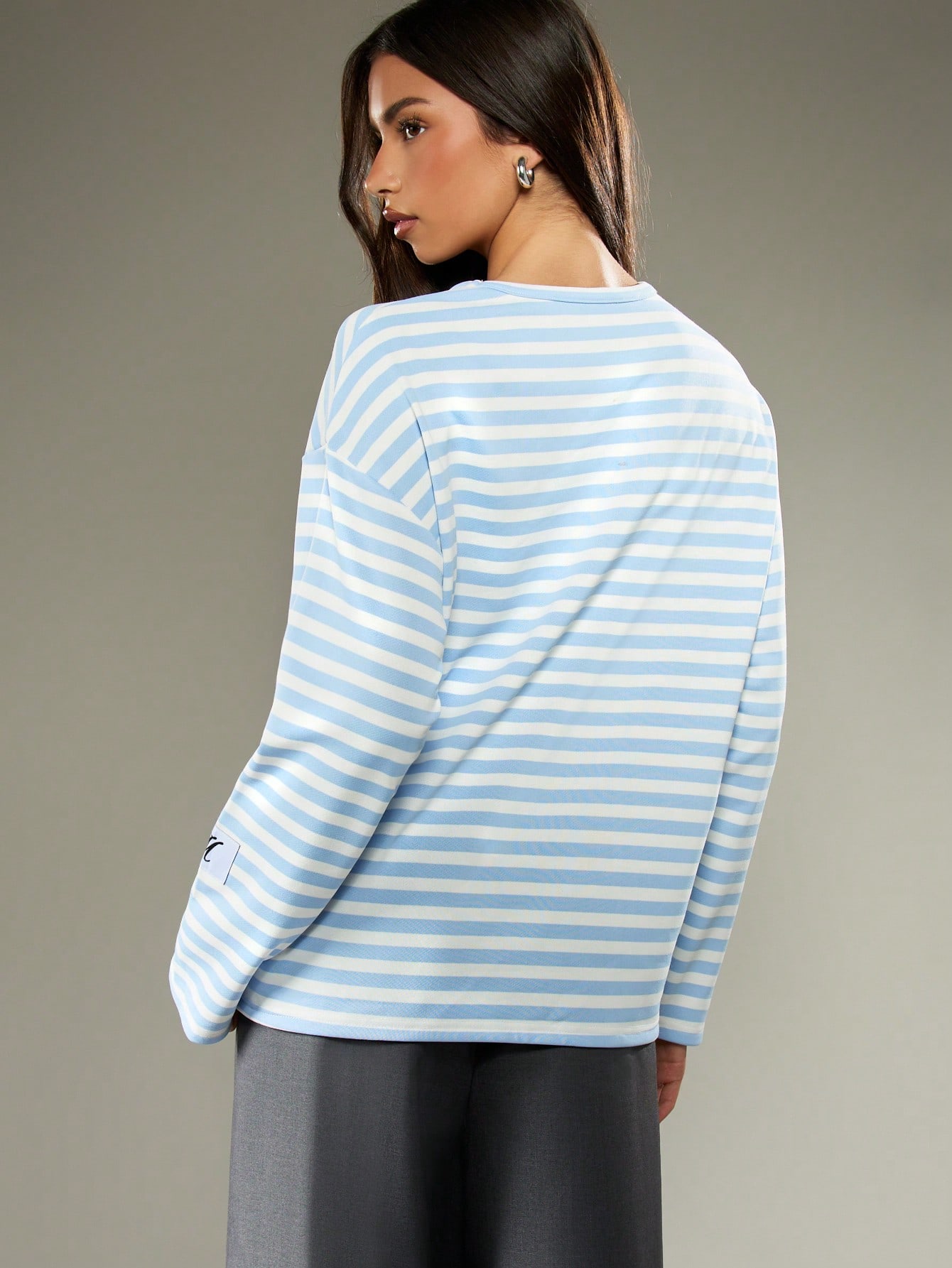 everyone ストライプ長袖カットソー FOG ストライプ長袖Tシャツ FOG ストライプ長袖Tシャツ