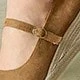 Brown suede