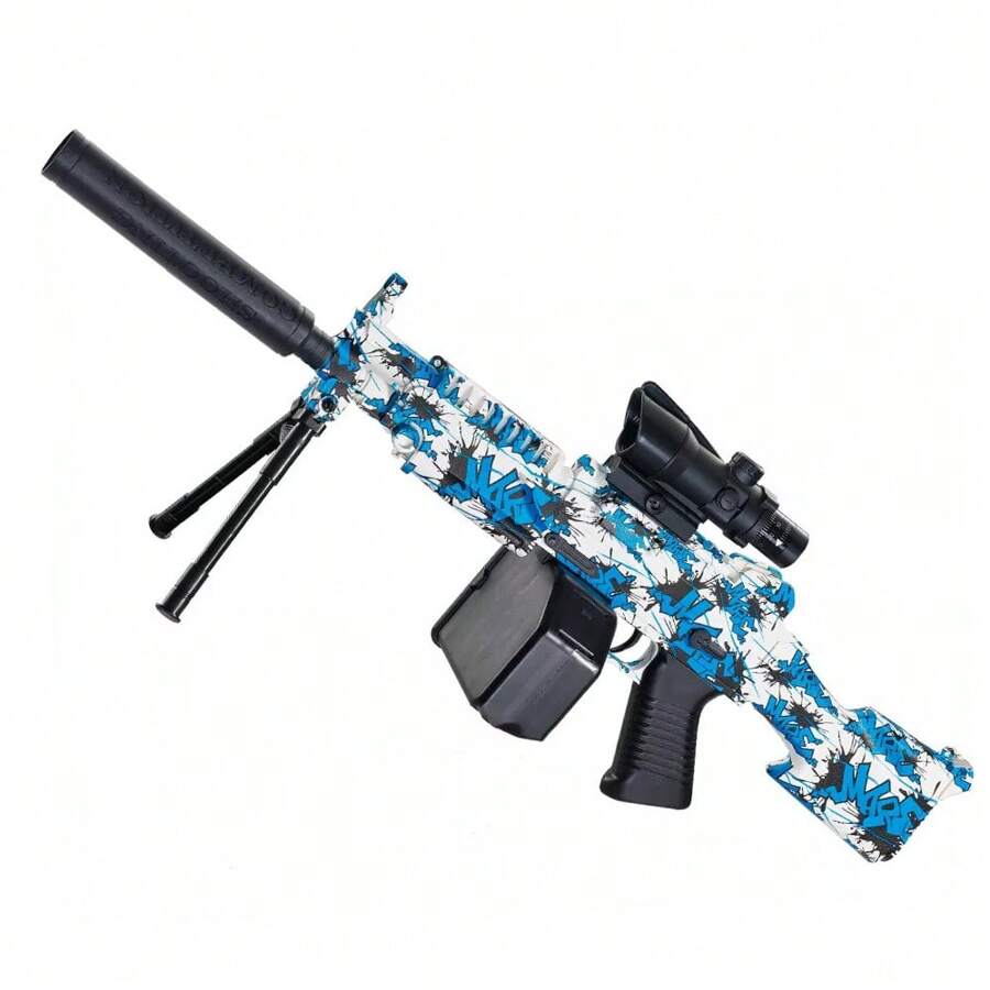Pistola francotirador, lanzador bolas energía, pistola juguete, juguete interactivo para exteriores