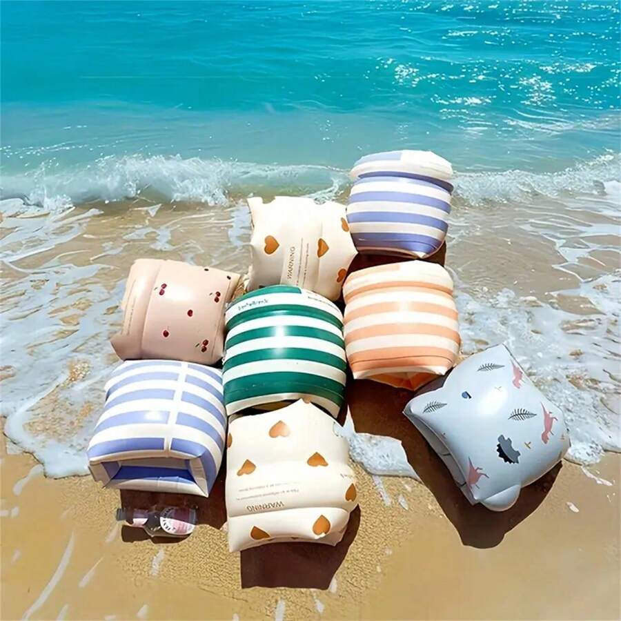 1 Pair Summer Inflatable Arm Bands, Pool Party Arm Sleeves, Armband, Water Weight Limit 44.09-99.21 Lbs