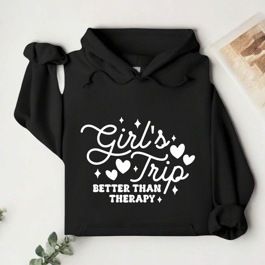 Girls Trip Better Than Therapy Hoodie, Holiday Trip Hoodie, Girls Tee For Weekend, Women Travel Hoodie, Gift For Summer, Girls Summer Hoodies TF1627