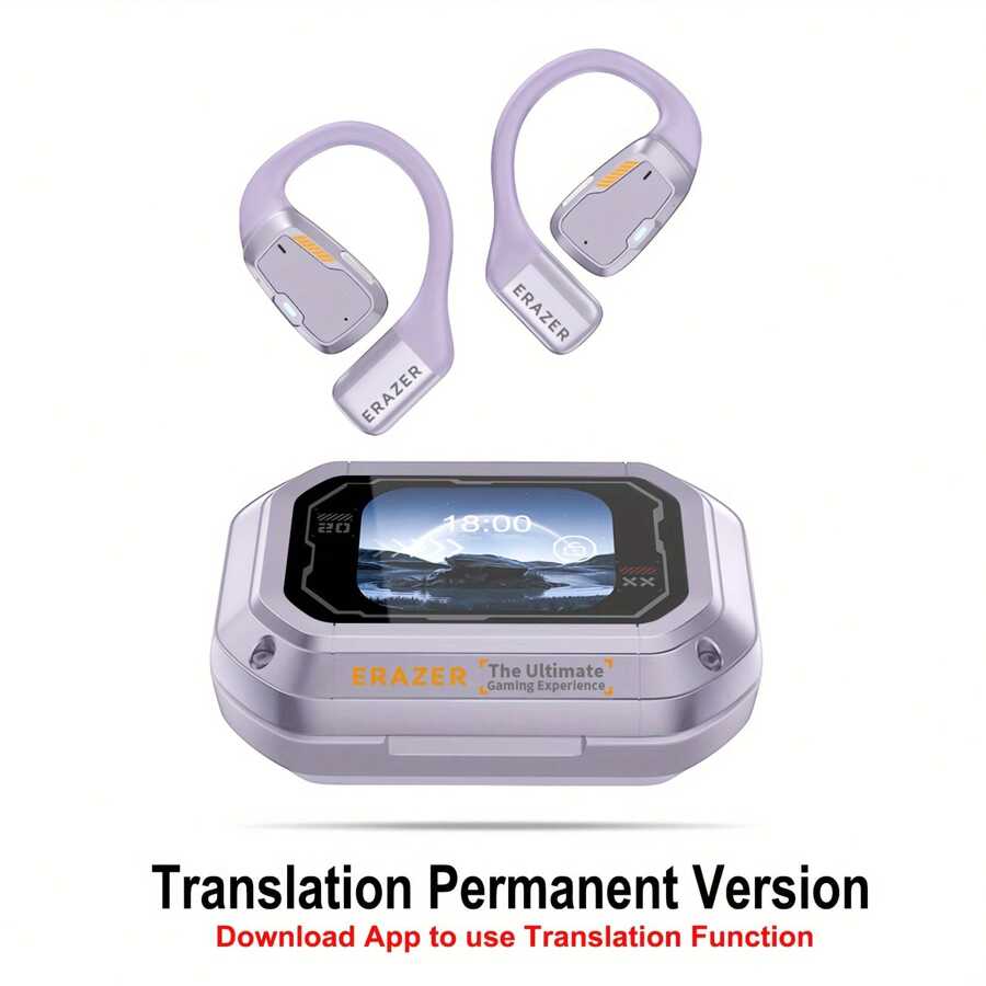 Miniso Écouteurs XP6 IA à transmission libre sans fil. Traduction pour écouter de la musique et passer des appels, prend en charge 120 langues pour la traduction IA avec écouteurs sans fil