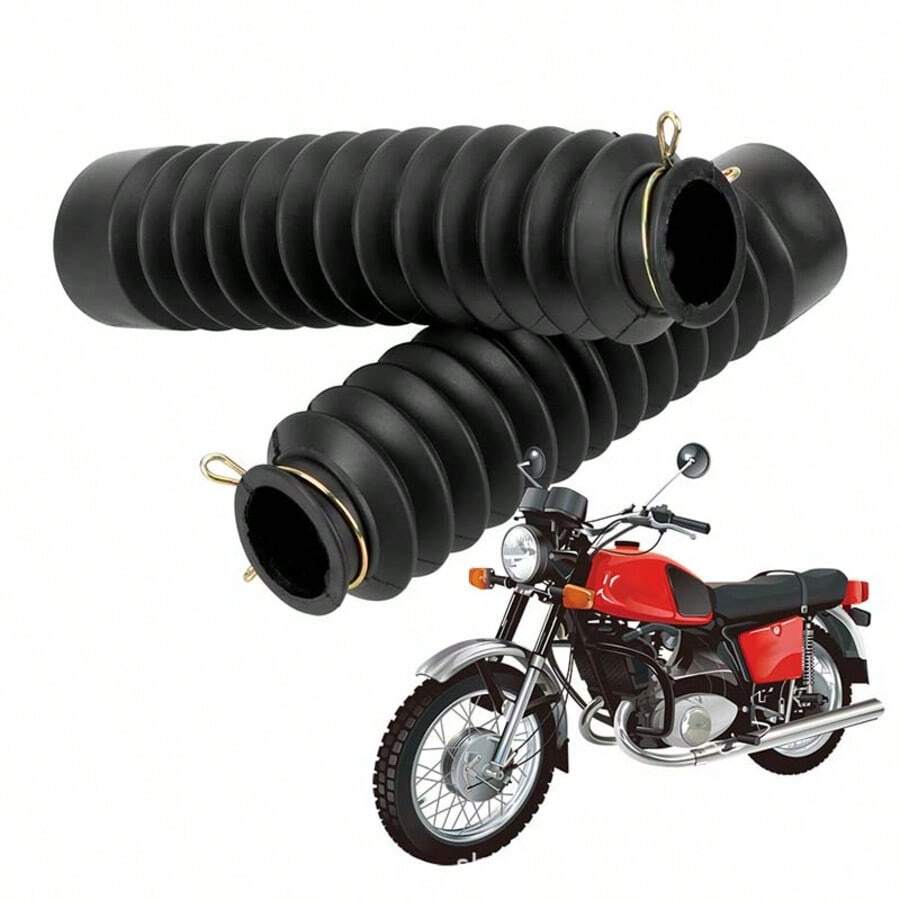 Motorcycle Universal Front Fork Protection Cover Shock Absorber Dust Cover Shock Absorber Leather Cover Dustproof Cover