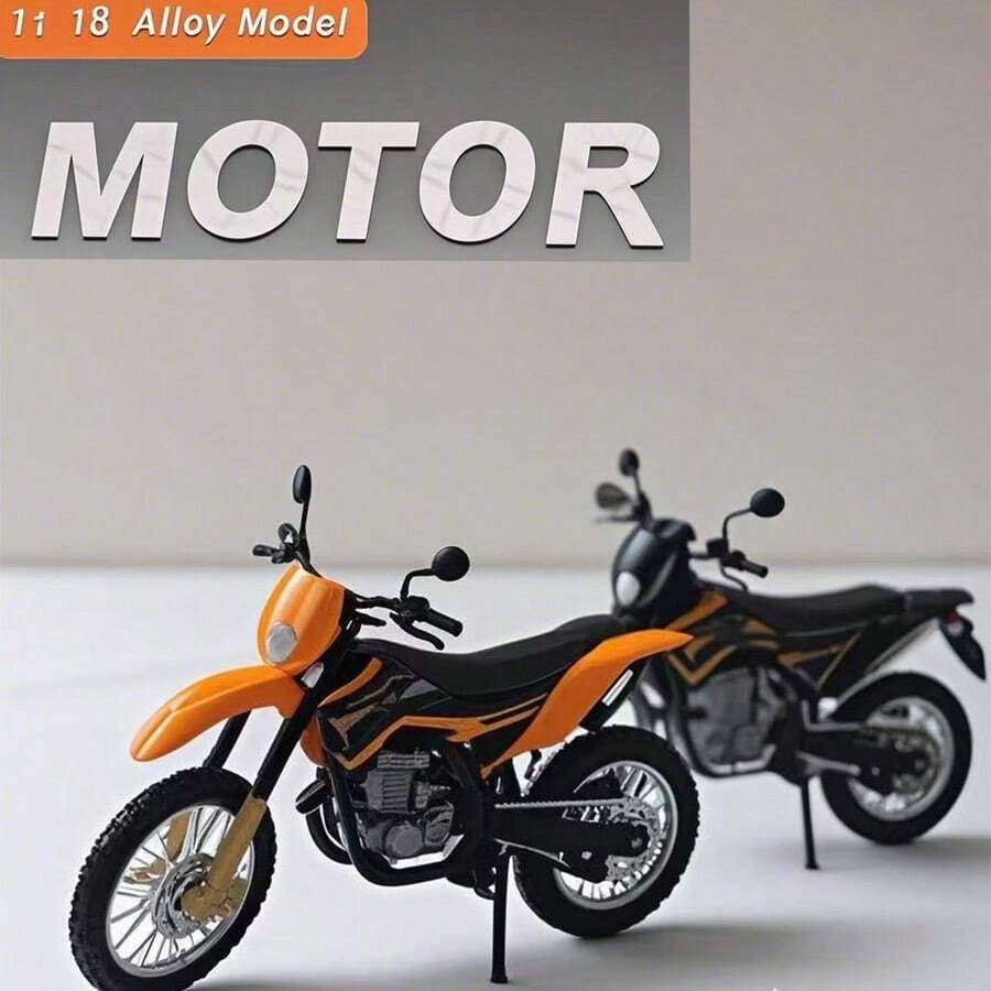 Nouveau modèle hors-route de moto 2025 à l'échelle 1:18, avec des proportions parfaites. Décoration de bureau, cadeau de collection, cadeau d'anniversaire, cadeau parfait, cadeau de vacances, retour à l'école