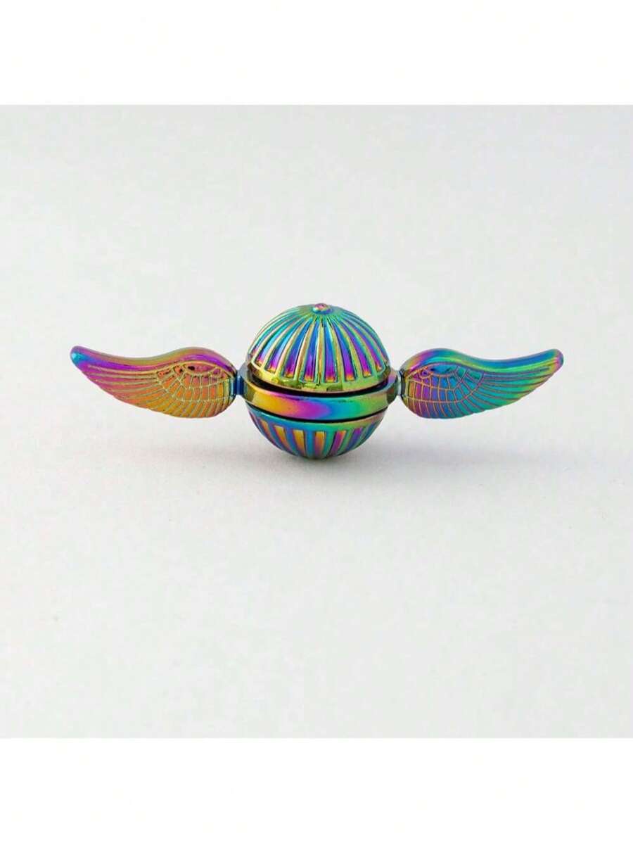 1 pezzo/2 pezzi/3 pezzi Giocattolo da dito a spirale con rotazione meccanica e ali d'oro della Boccino casuali