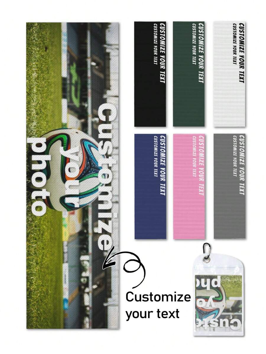 Personalisiertes Sporttuch, individuelle Design-Optionen für Logo/Text/Foto, super saugfähiges rechteckiges Handtuch, geeignet für Yoga und Outdoor-Aktivitäten, Baddekor Sommer