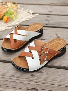Brown and White