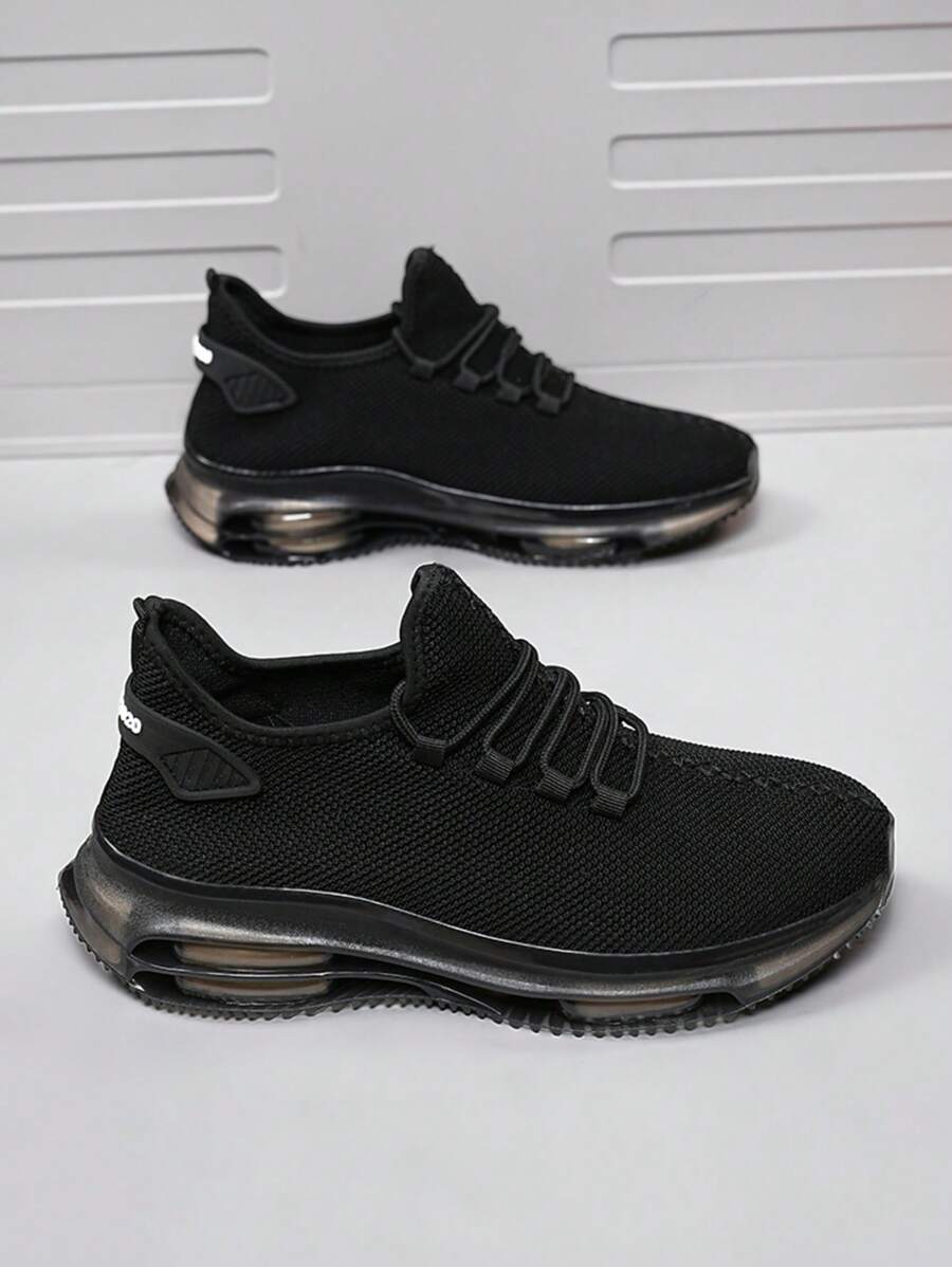 Men's Breathable Mesh Lace-Up Running Shoes, Outdoor Fashion Sports Sneakers