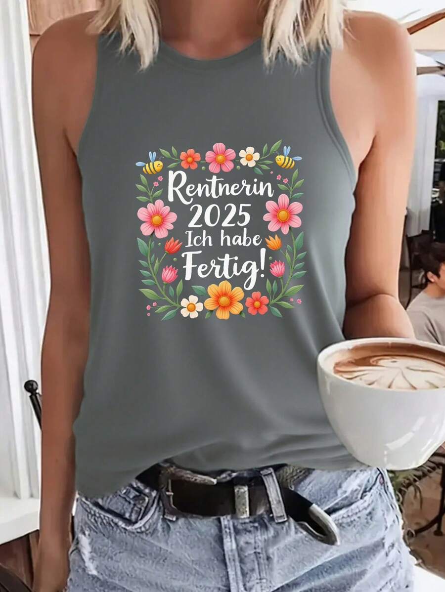 Flowers Pensioner 2025 I Have Done Women's Vest