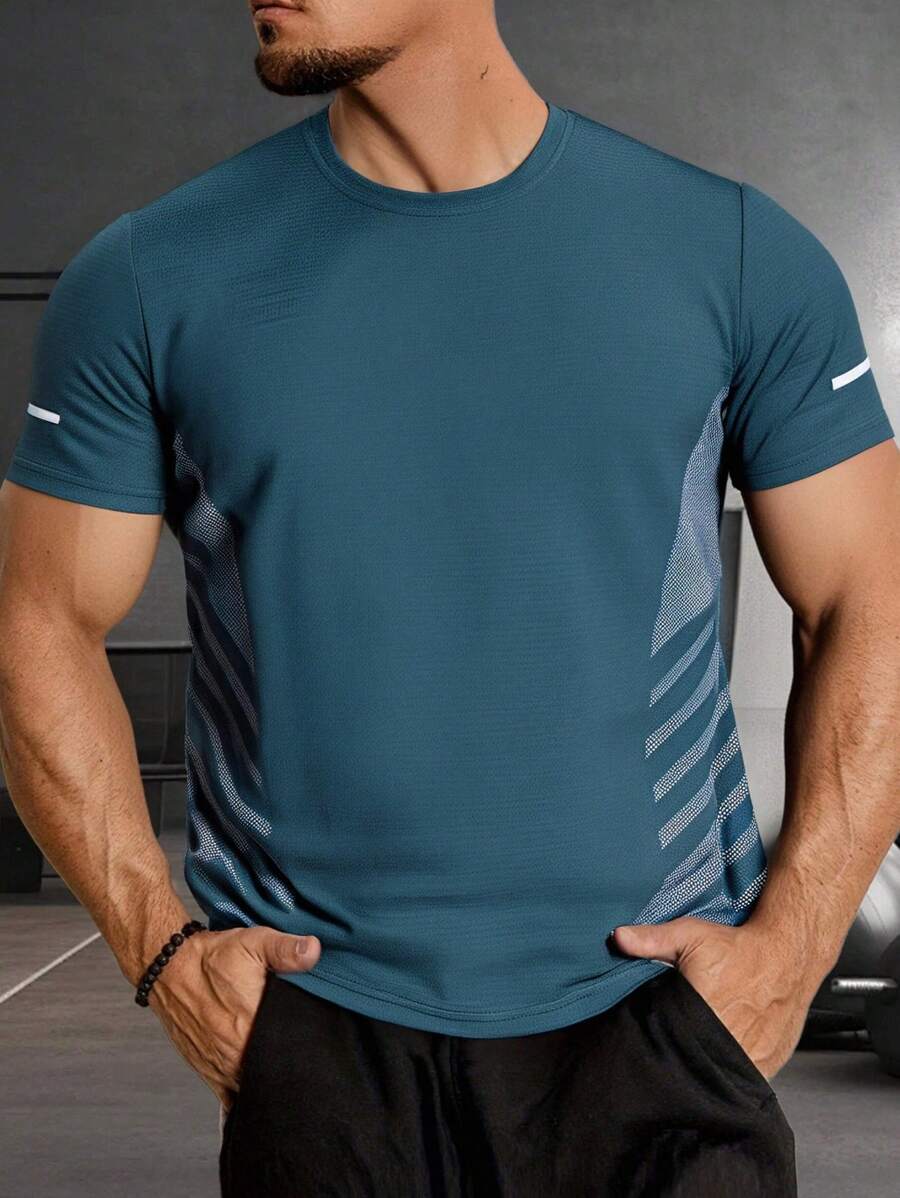 Camiseta transpirable y de secado rápido para hombre de verano, de manga corta casual y versátil, ligera y cómoda para deportes y exteriores