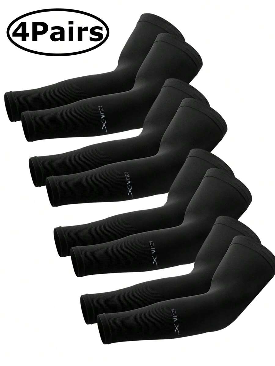 4 paires/1 paire de manches de bras refroidissantes avec protection UV pour femmes et hommes, manchon de protection solaire longue pour le cyclisme. Manches anti-solaires pour hommes, femmes et jeunes pour couvrir les bras