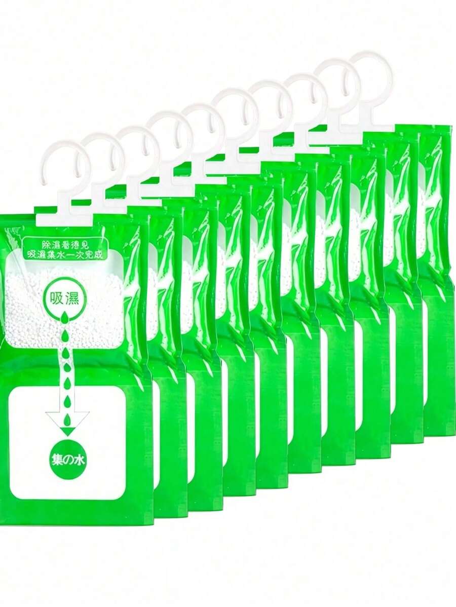5 Pack Wardrobe Dehumidifier Bags, Hanging Style Moisture Absorber Anti-Mold For Kitchen/Bathroom/Cabinet/Car