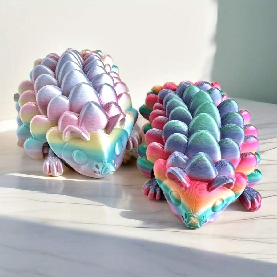 Figura decorativa de erizo impresa en 3D, modelo de animal ornamental adecuado para coleccionistas y entusiastas