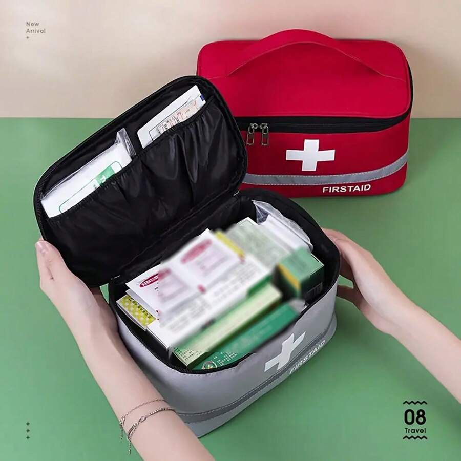 First Aid Kit Storage Bag, Portable Outdoor Rescue Bag, Home Use For Youth, Large Capacity Storage Box