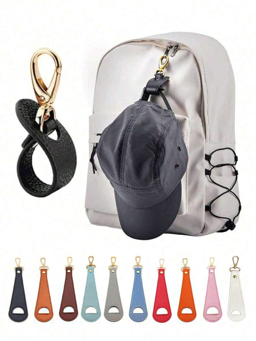 Portable Travel Hat Clip, Carry On Baseball Cap Clip,Hat Clip For Travel, Woven Travel Hat Clip Bags For Backpacking Luggage, Protect Hat From Drops, Travel Outdoor Backpack Clip Storage Organizer School Supplies Teacher Gifts Back To School Teacher Accessories
